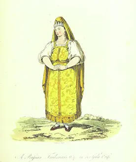Porter Prints: A Russian Tradesman's Wife in her Gala Dress