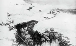 H C Seppings Wright Prints: Russian trenches in the mountains of Galicia, World War I, 1915, (1929). Artist: Stuff