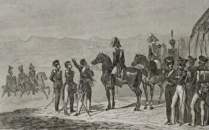 Russian troops on the field at Schoumla (Schumla), Bulgaria, 1839. Creator: Augustin Francois Lemaitre