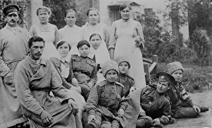 Nurses Prints: Russian women hospital orderlies, between c1915 and 1918. Creator: Bain News Service