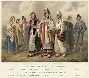 Gustav Fedor Pauli Prints: Russians from different provinces