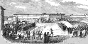 Wallachian Prints: The Russians Disarming the Wallachian Troops, 1854. Creator: Unknown