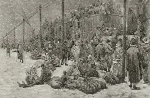 Russo-Turkish War (1877-1878): refugees in Constantinople, 1878. Creator: Tomas Carlos Capuz