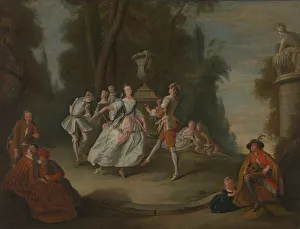 Antoine Watteau Collection: Rustic Dance, 18th-19th century. Creator: Unknown