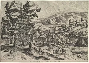 Doetechum Gallery: Rustic Market (Nundinae Rusticorum) from The Large Landscapes, ca. 1555-56