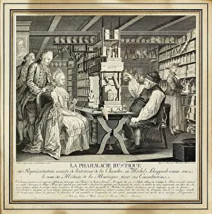 Pharmacy Prints: The Rustic Pharmacy, 1774. Creator: Locher; Gottfried (1735-1795)
