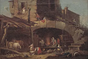 Village Life Prints: Rustic Scene, 1784-1834. Creator: Antonio Diziani