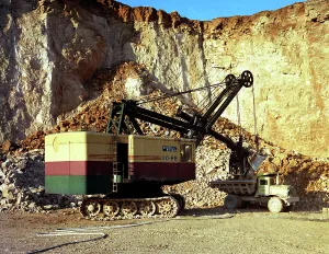 Loading Prints: Ruston-Bucyrus 110-RB face shovel loading a Euclid dumper