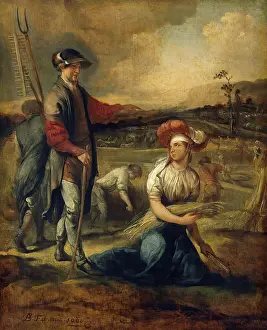Wealthy Prints: Ruth and Boaz, 1660. Creator: Barent Fabritius
