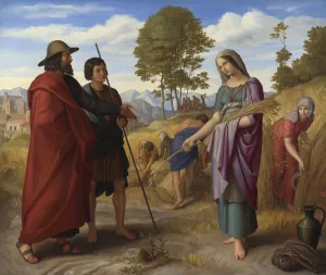 Ruth in Boazs Field, 1828. Artist: Schnorr von Carolsfeld, Julius (1794-1872)