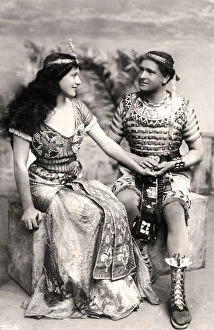 Roland Gallery: Ruth Vicent (1877-1955) and Roland Cunningham in a scene from Amasis, early 20th century