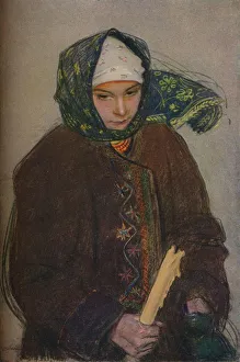 A Ruthenian Peasant Girl, c1907. Artist: Theodor Axentowicz