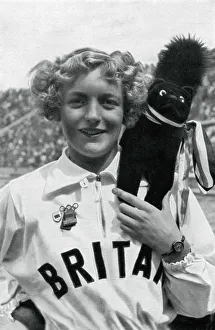Athlete Prints: Ruthley Moris-Hancock, British swimmer, Berlin Olympics, 1936