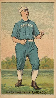 Chewing Tobacco Prints: Ryan, Right Field, Chicago, from the Gold Coin series (N284