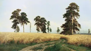 Shishkin Prints: Rye Field, 1878. Artist: Ivan Shishkin