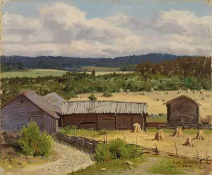 Antell Collections Prints: Rye Field, 1882. Creator: Kasper Jarnefelt