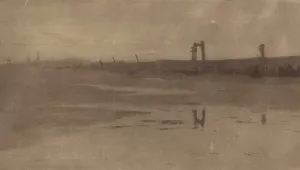 Rye Pier, Evening, 1888. Creators: Frank Short, F. Goulding