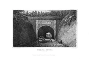 J Fletcher Prints: Ryegate Tunnel, Surrey, 1829. Artist: J Rogers