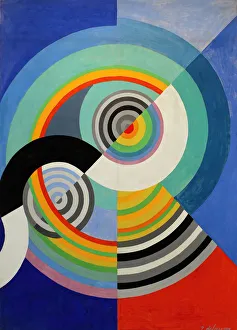 Delaunay Prints: Rythme n°3, decoration pour le salon des Tuileries, 1938