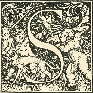 Art History Prints: S - An Alphabet by Hans Weiditz, c1520-1521, (1908). Creator: Hans Weiditz