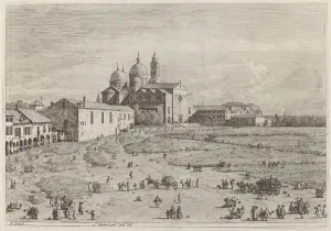 Canal Giovanni Antonio Collection: S. Giustina in pra della Vale, c. 1735 / 1746. Creator: Canaletto