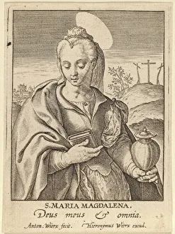 Anthony Ii Wierix Prints: S. Maria Magdalena. Creator: Antonius Wierix