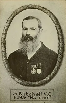 Sloop Prints: S. Mitchell, V.C, H.M.S. Harrier, c.1900. Creator: William Francis Gordon