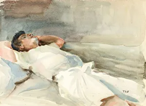 Watercolor And Pencil On Paper Prints: S. O. D. 1931. Creator: Thomas La Farge