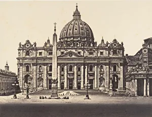 Constant Prints: S. Pietro in Vaticano, 1848-52. Creator: Eugene Constant