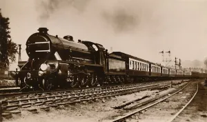 Boat Train Prints: The S. R. Dover Boat Train, Hauled by Sir Gawain A King Arthur Type Locomotive, c1930