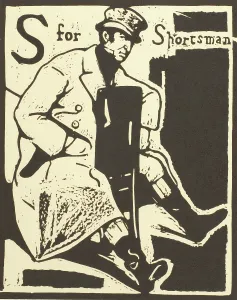 S is for Sportsman, about 1898. Creator: William Nicholson
