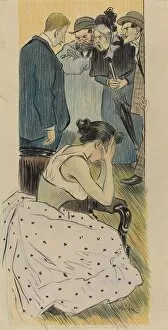 Argument Gallery: Sa famille (chanson), 1893. Creator: Theophile Alexandre Steinlen