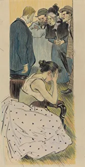 Dispute Prints: Sa famille (chanson), 1893. Creator: Theophile Alexandre Steinlen