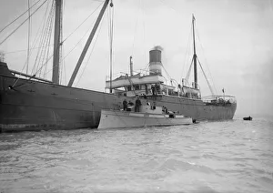 Sabin being shipped, 1912. Creator: Kirk & Sons of Cowes