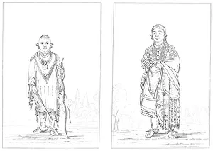 Sac and Fox Indians, 1841. Artist: Myers and Co