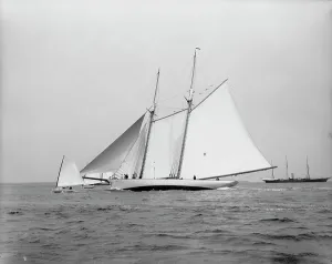 Yacht Race Prints: Sachem, between 1887 and 1900. Creator: Johns Johnston