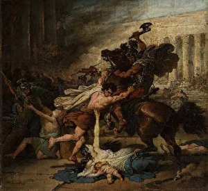 Francois Joseph Prints: The Sack of Jerusalem by the Romans, 1824. Creator: Francois Joseph Heim