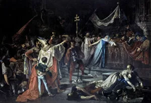Siglo Xix Gallery: The sack of Rome, oil by Francisco Javier Amerigo 1887