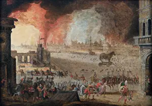 Vergilius Prints: The Sack Of Troy, 1610. Creator: Caullery, Louis, de (ca 1580-1621)