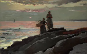 Clark Art Institute Prints: Saco Bay, 1896. Creator: Winslow Homer