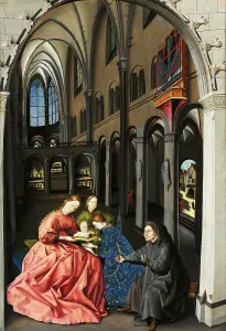 Our Lady Prints: Sacra conversazione, Mid of the 15th century. Creator: Witz, Konrad (ca 1400-ca 1446)