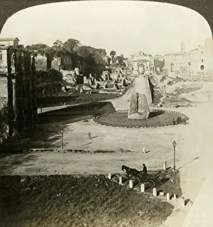 Via Sacra, road of triumphal pageants, W. from Colosseum, Rome, c1909. Creator: Unknown Via Sacra, road of triumphal pageants, W. from Colosseum, Rome, c1909. Creator: Unknown