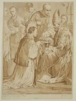 1750s Prints: The Sacrament of Ordination, 1754. Creator: Unknown