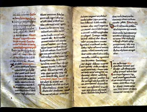 Sacramentary Prints: Sacramentary of Vic, manuscript on parchment dated August 31, 1038 and made, following