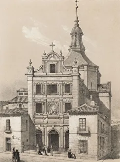 17th 18th Centuries Prints: Sacramento Monastery, Madrid, engraving 1870