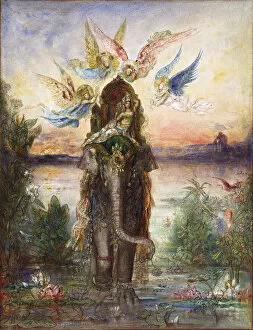 The Sacred Elephant (Peri). Artist: Moreau, Gustave (1826-1898)