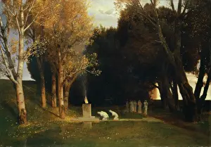 Worship Prints: Sacred grove, 1882. Creator: Arnold Bocklin