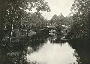Sacred Horse Shoe Lake and Zayats, Wingaba, Rangoon, 1900. Creator: Unknown