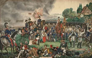 1813 Gallery: A Sacred Moment after the Battle of the Nations on October 18, 1813. Artist: Anonymous