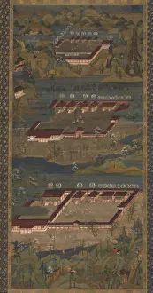 The Three Sacred Shrines at Kumano: Kumano Mandala, c. 1300. Creator: Unknown